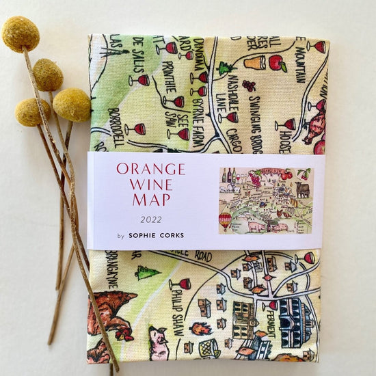 Orange Wine Map - Tea Towel - Stockman's Ridge Wines